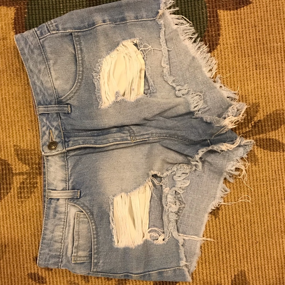 High Waisted Jean Shorts
